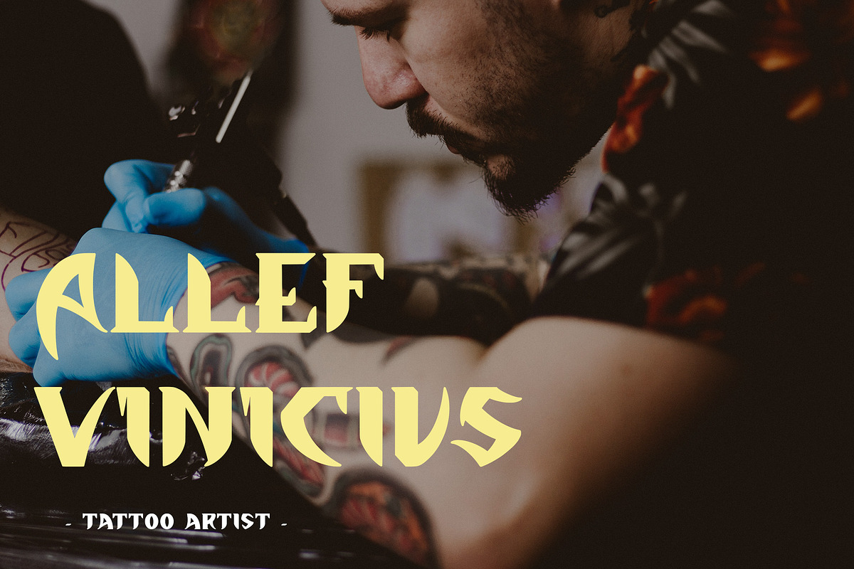 Stranger Through - Gothic Display, a Handwritten Font by Arendxstudio (Photo 7 of 9)