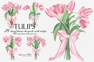 Tulips Clipart Set