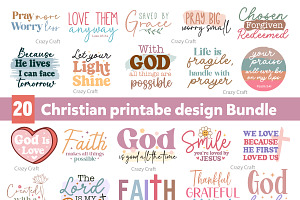 Cute Christian svg Bundle, Religious