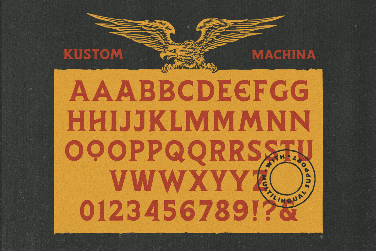 Kustom Machina - Font Duo & Bonus!, a Serif Font by IronbirdCreative (Photo 10 of 10)