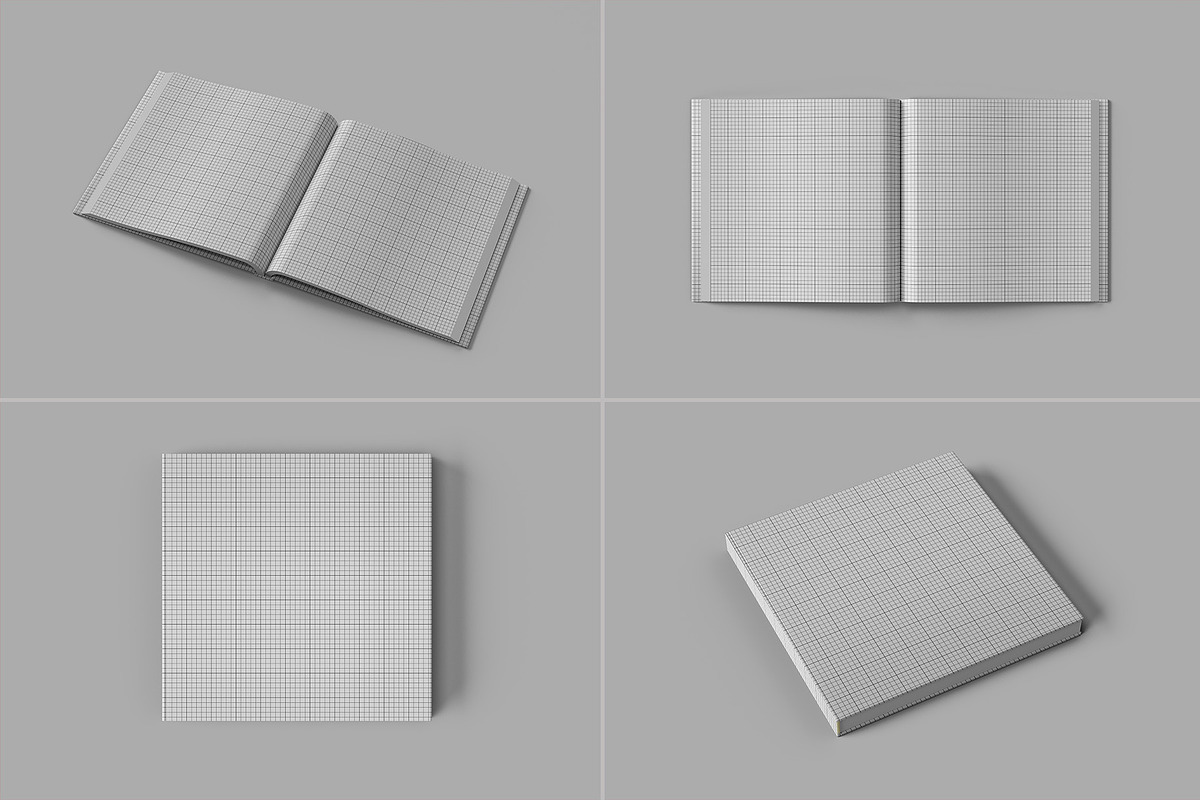 Hardcover Square Book Mockup v2, a Books & Magazine Mockup by Illusiongraphic (Photo 21 of 22)