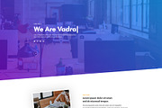 Vadro - Creative Portfolio Template, a Landing Page Template by Melotheme (Thumbnail 2 of 4)