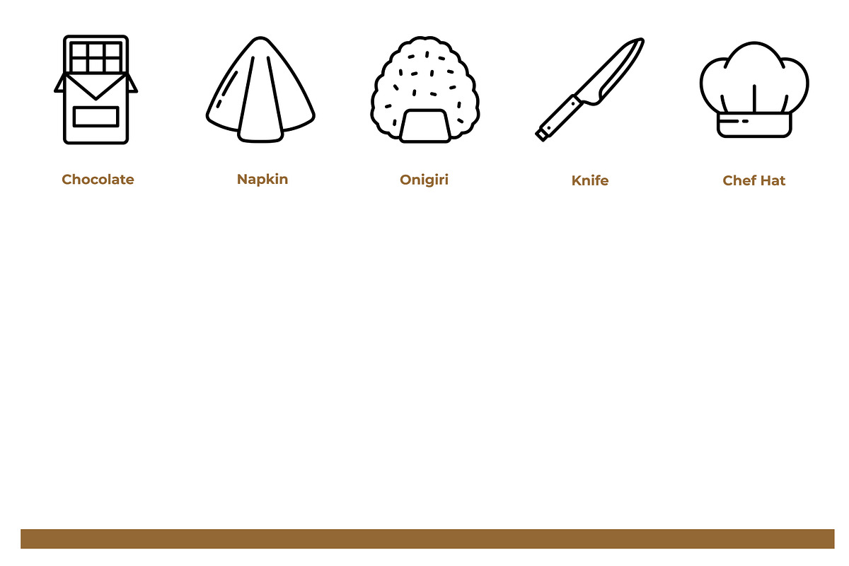 Gastronomy Icon Pack, an Outline Icon by Tekuni (Photo 6 of 10)