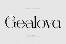 Gealova Modern Serif Font