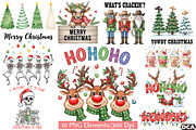 10 Christmas Sublimation Bundle, an Illustration by DreamCafeArt (Thumbnail 1 of 7)
