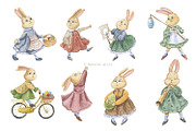 Easter Rabbit. Watercolor set, an Illustration by Love Watercolor Store (Thumbnail 2 of 9)