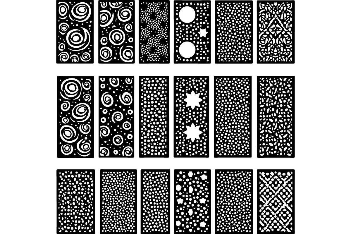 Black Lasercut Panel Bundle, an Object Graphic by Designer_Momina (Photo 3 of 13)