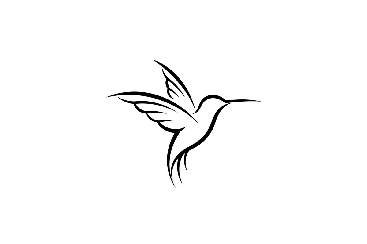 Hummingbird Line Art SVG Bundle, an Illustration by yasushie (Photo 8 of 31)