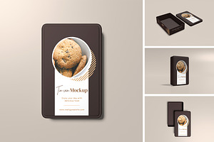 Tin Can Box mockup, a Packaging Mockup by xavier_studio