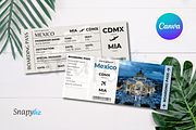 Mexico Canva Boarding Pass Template, a Card Template by Snapybiz (Thumbnail 7 of 8)