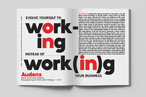 Audens - Sans Serif Font Family