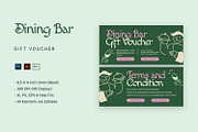 Dining Bar Gift Voucher, a Card Template by StreaksideStd (Thumbnail 1 of 2)