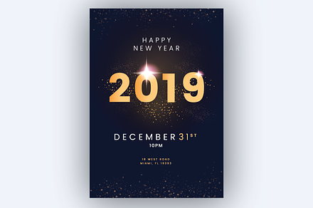 Happy new year flyer/poster! (Sale!)