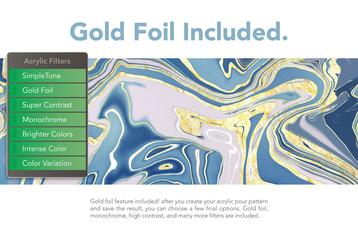 Acrylic Pour Creator for Photoshop, a Plug-in Add-On by Drifter Studio PrintShop (Photo 6 of 12)