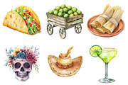 Watercolor Cinco De Mayo Clipart PNG, an Illustration by SinaCreation (Thumbnail 2 of 5)