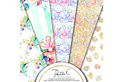 Mermaid Fantasy Paper Pack, a Pattern Graphic by HeidiCIllustration (Thumbnail 4 of 5)