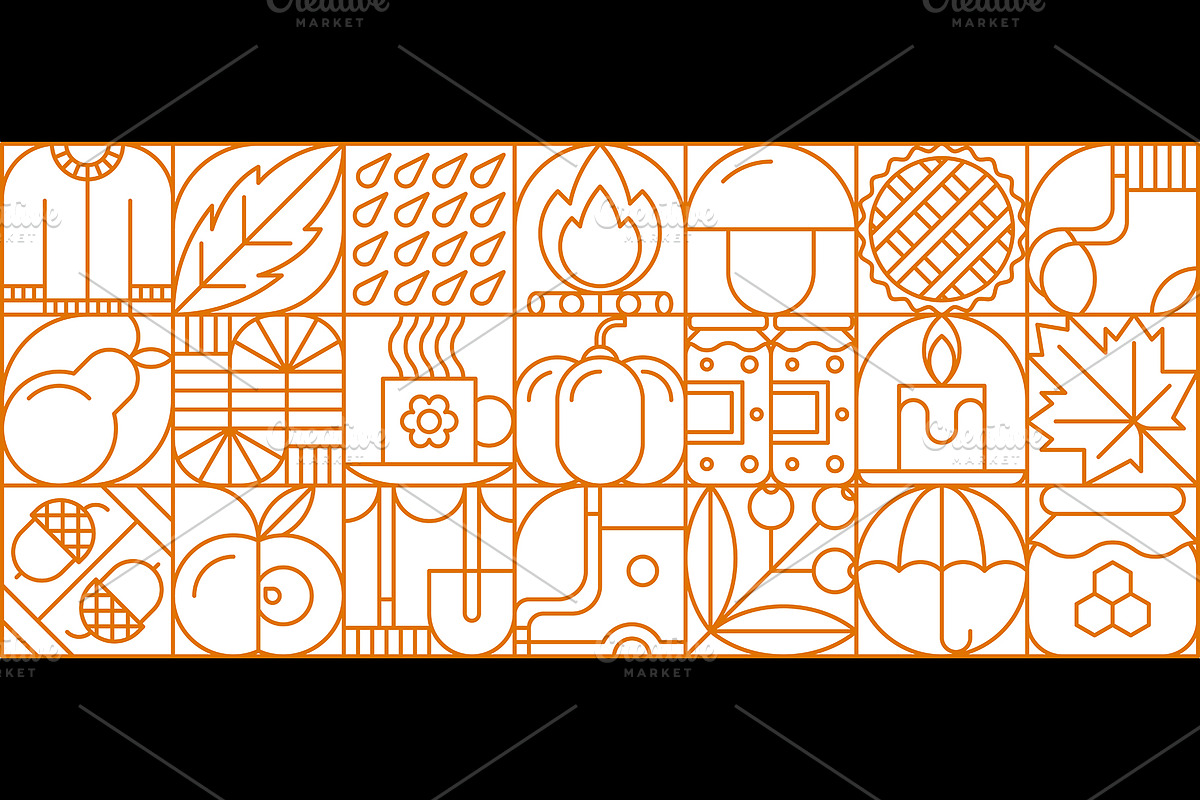 Autumn fall season pattern, a Seasonal Illustration by Buch&Bee (Photo 3 of 3)