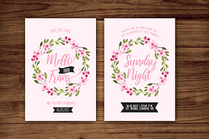 Wedding card template psd