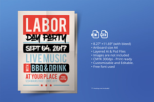 Labor Day Poster/ Flyer 01
