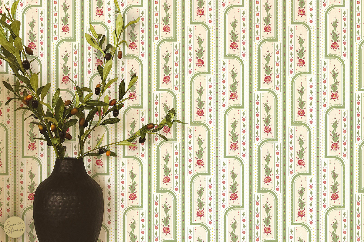 Vintage Floral Pattern 2 Shabby Chic, a Pattern Graphic by Euonia Meraki (Photo 15 of 19)