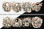 Old Padlock Clipart, a Graphic by Artnoy (Thumbnail 2 of 5)