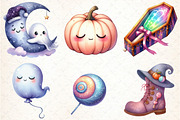 Dreamy Cute Halloween Clipart, an Illustration by DreamCafeArt (Thumbnail 3 of 5)