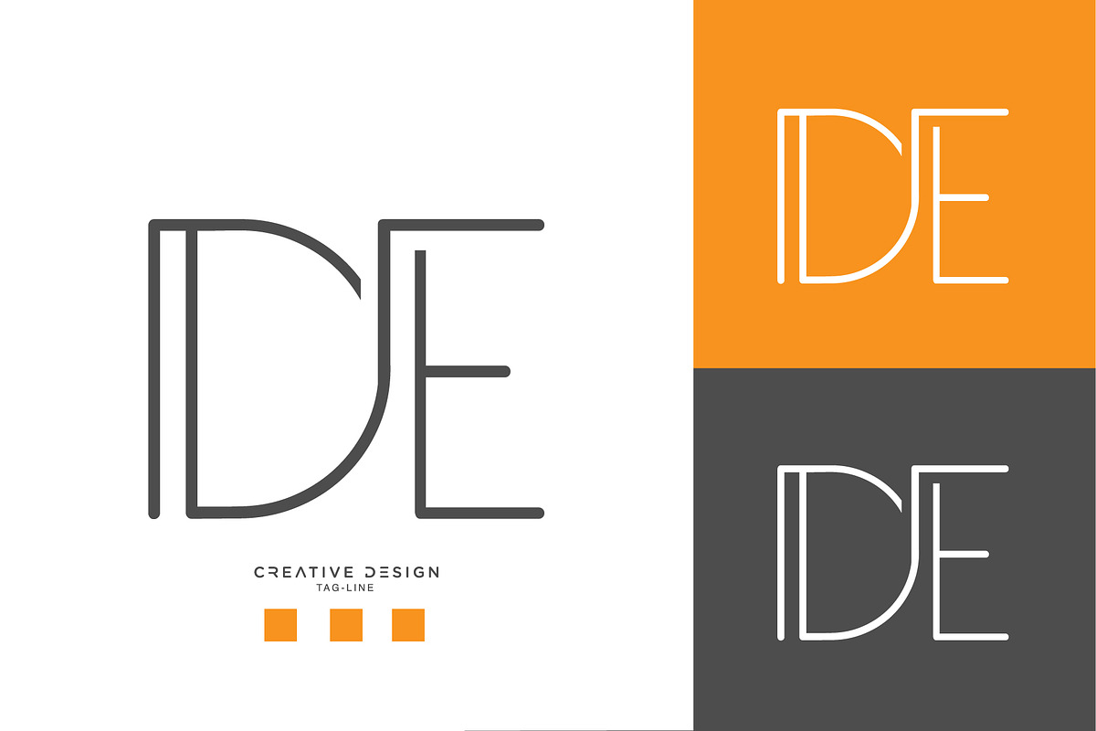 DE or ED logo monogram, a Branding & Logo Template by design_proleague