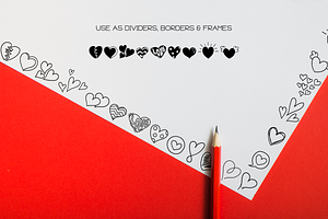 Heart Doodles - Dingbats Font