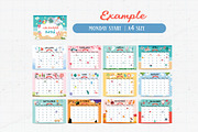 cute calendar for kid design, a Print Template by Piixypeach (Thumbnail 6 of 10)