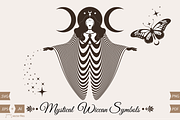 Mystical Wiccan Pagan Symbols, an Object Graphic by GraphicRedStudio (Thumbnail 3 of 4)