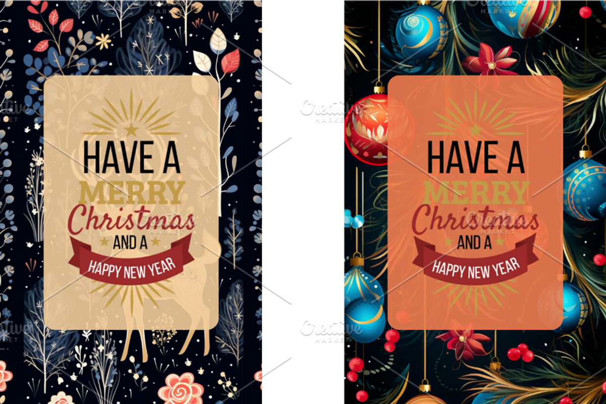 Christmas Card Design Bundle 12, a Card Template by Jay Major Designs (Photo 8 of 10)