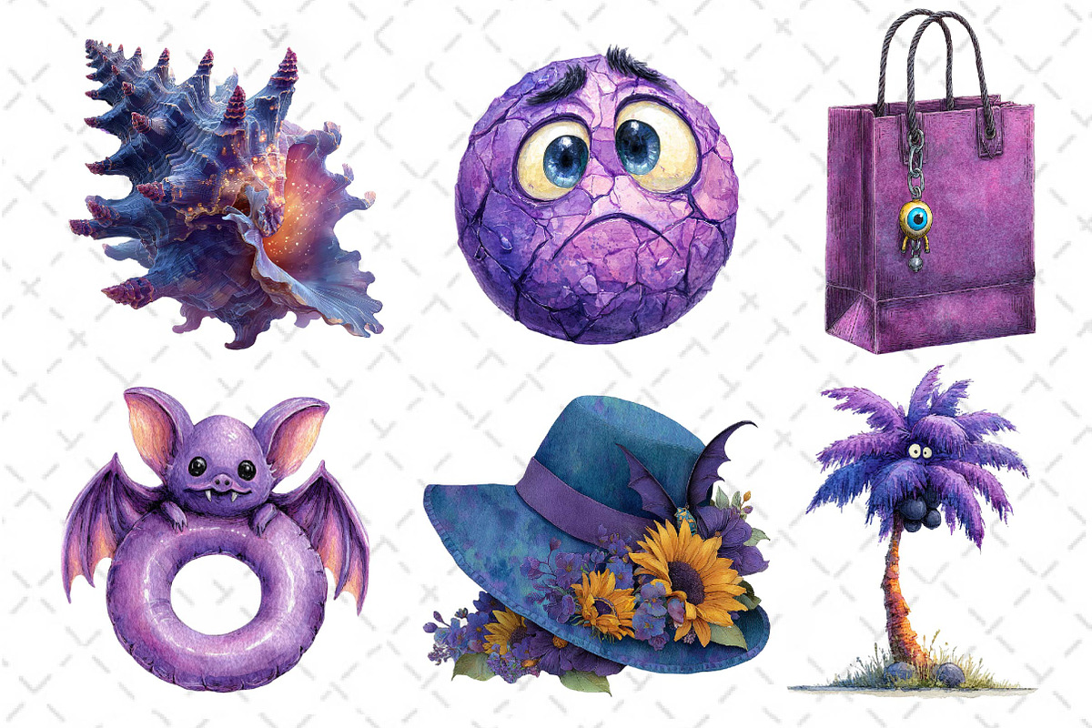 Creepy Summer Beach Clipart, an Illustration by Dream Creation (Photo 6 of 6)