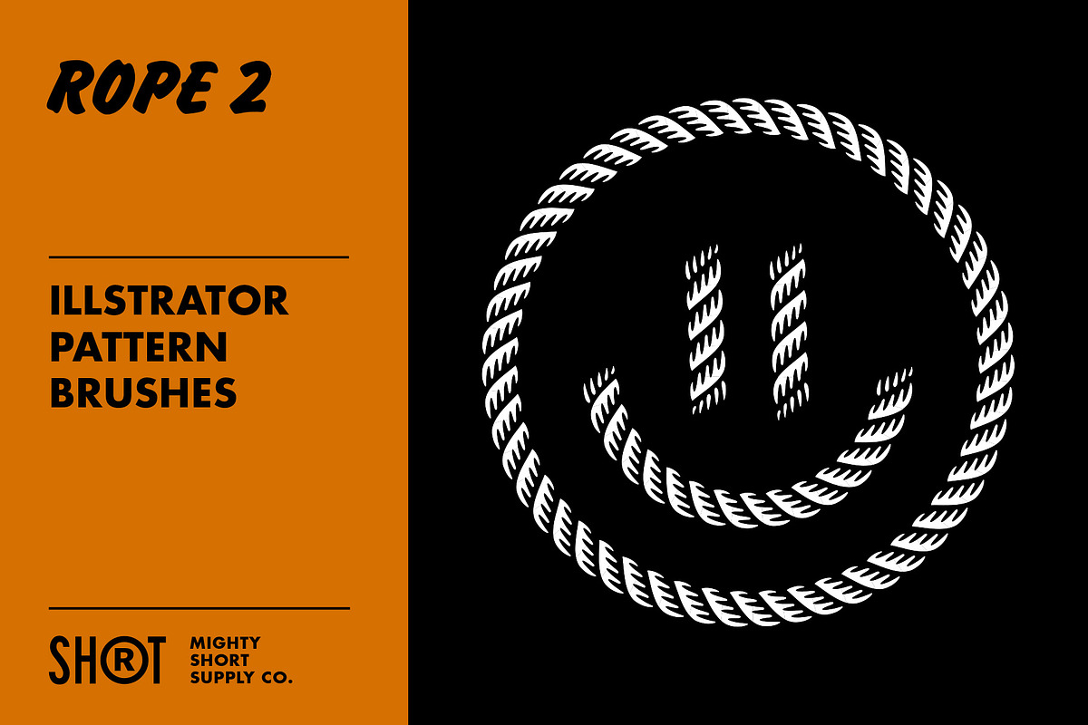 Rope Brush 2 For Illustrator, a Brush Add-On by MightySHORT (Photo 2 of 8)