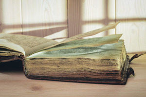Antique shabby book