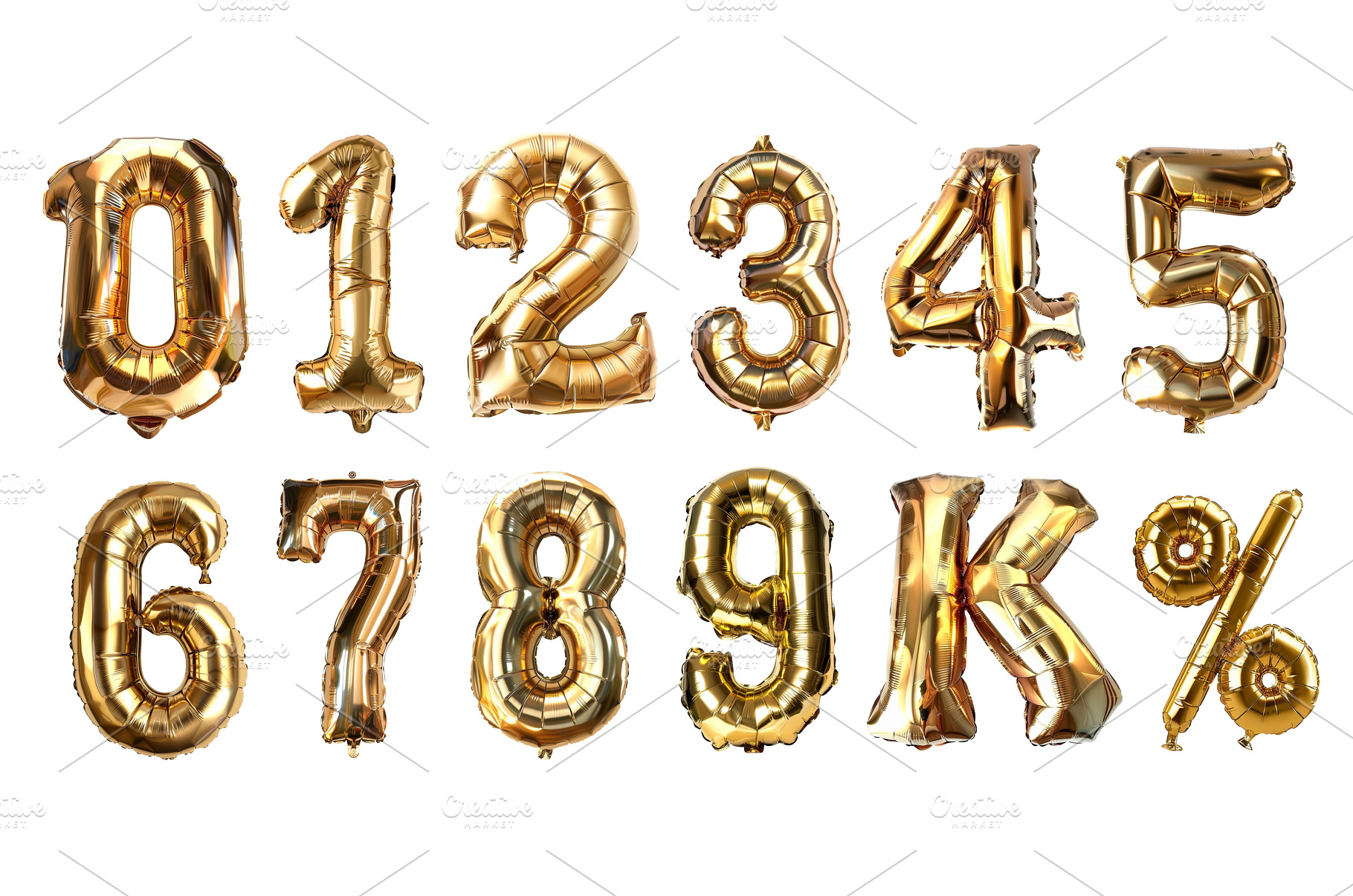 Golden foil balloons shaped, a Holiday Photo by piter.goskov