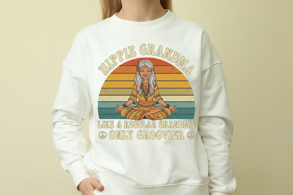 Groovy Hippie Grandma PNG, 70s Retro, a Graphic by Vector Portal (Photo 2 of 5)