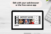 Editable Concert Ticket Template, an Invitation Template by YasdeyDesigns (Thumbnail 7 of 9)
