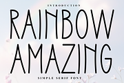 Rainbow Amazing, a Sans Serif Font by FreshTypeINK (Thumbnail 1 of 8)