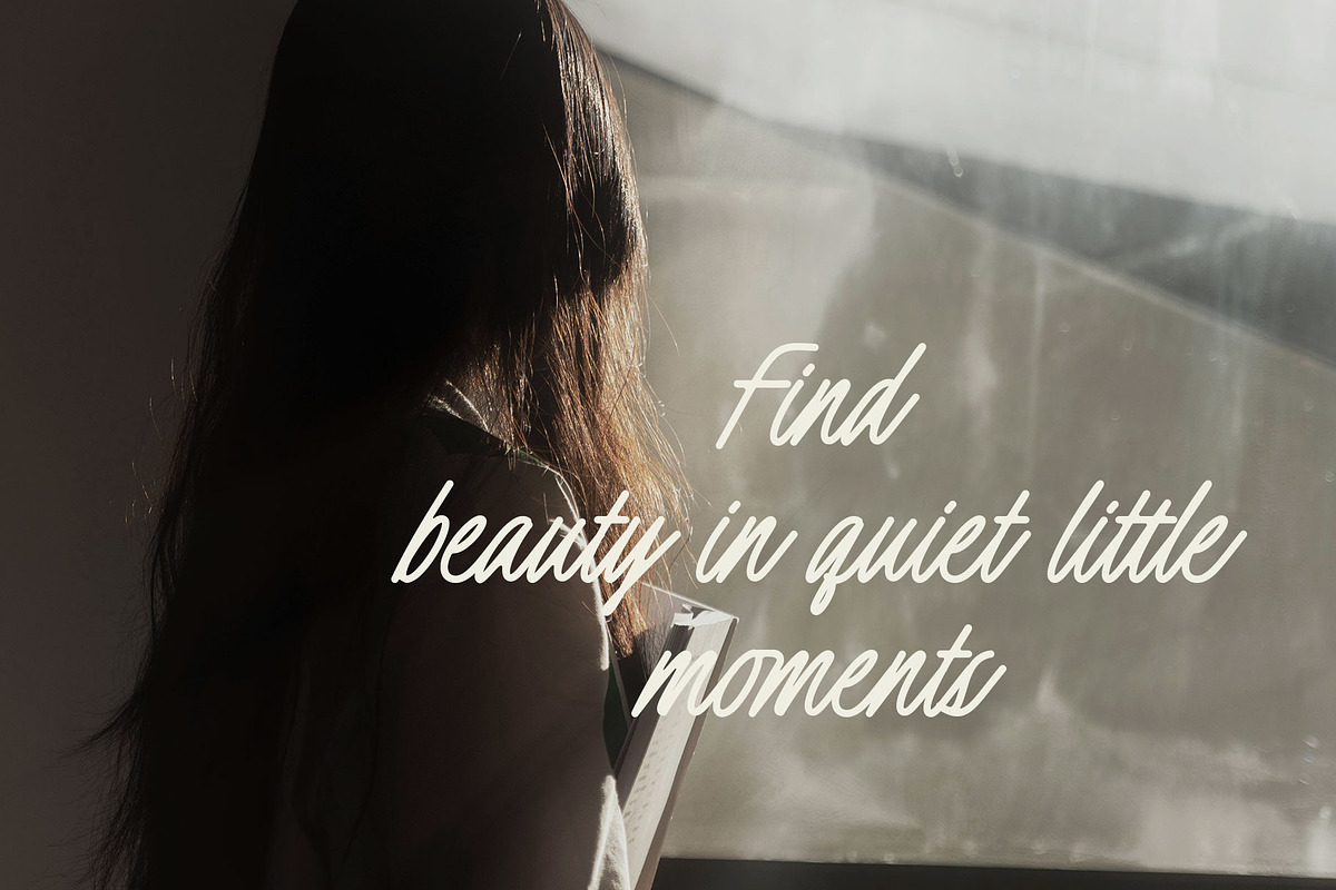 Quiet Sunday Reflection Font, a Script Font by Lemonthe (Photo 6 of 8)