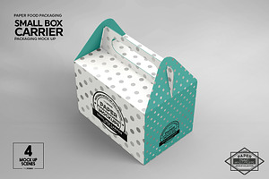 Small Box Carrier Packaging Mockup