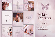 Purple Spiritual Instagram Posts, a Social Media Template by Under My Cozy Roof (Thumbnail 1 of 11)