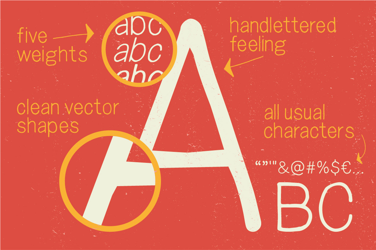 Snacker - sans serif font preview 3