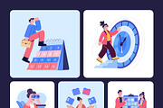 Time Management Illustration Art Set, a Work Illustration by Creative Stall (Thumbnail 10 of 10)