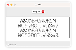 ROT: A New Typeface