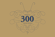 Over 300 Vector Flourishes Elements, an Object Graphic by Damien (Thumbnail 1 of 7)