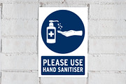 Please use hand sanitiser, Covid-19, a Graphic by mesblanc (Thumbnail 1 of 2)