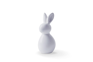3D white ceramic easter bunny, an Object Illustration by Abscent