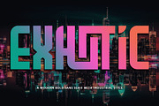 Exhotic – Industrial Bold Sans Serif, a Sans Serif Font by Letterara (Thumbnail 1 of 11)