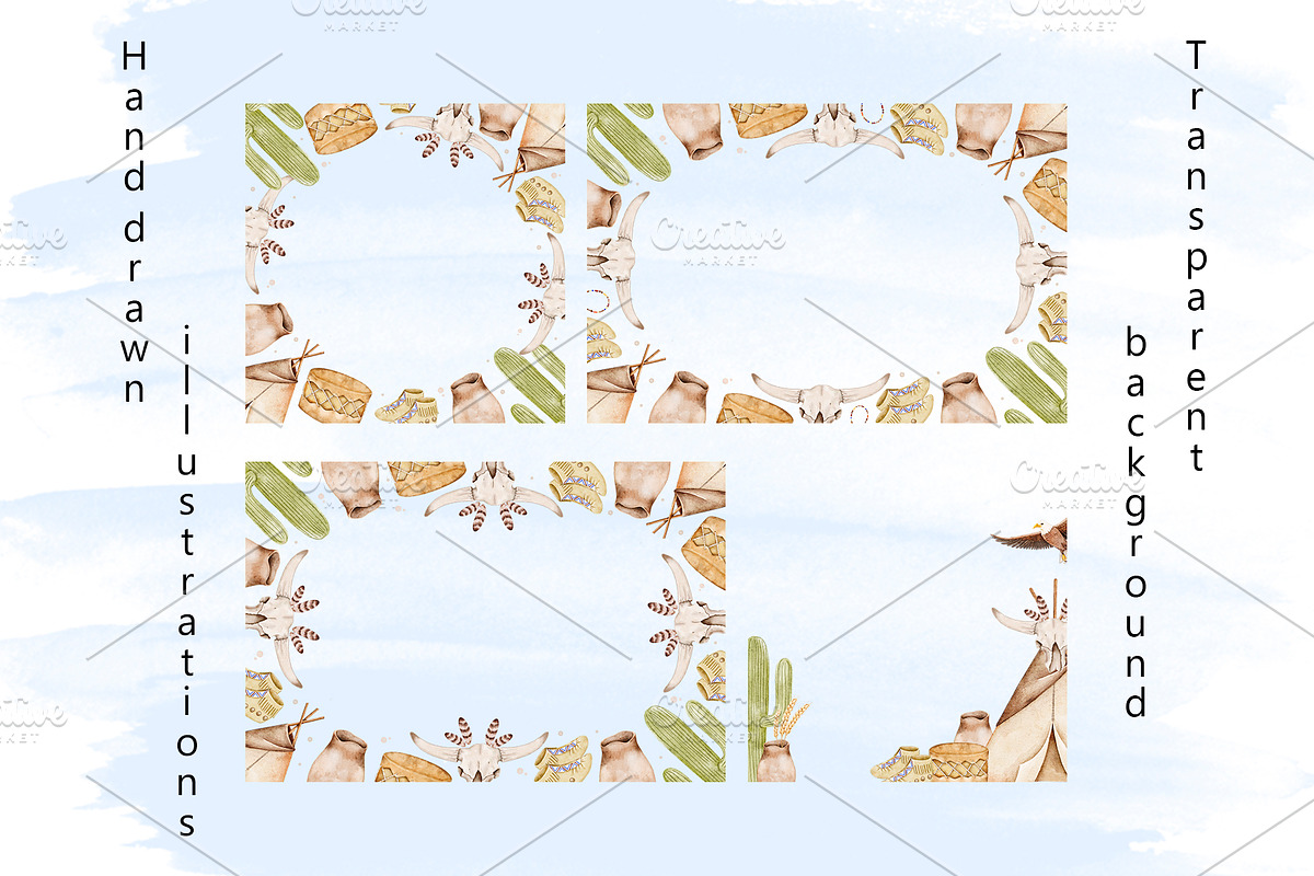 Native American Tribal Clipart, an Object Illustration by Eves_Aquadreams (Photo 4 of 7)