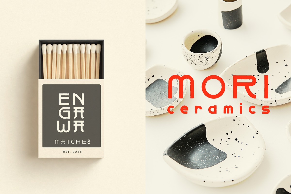 Engawa Japan Inspired Geomeric Sans, a Sans Serif Font by Struvictory.art (Photo 8 of 9)